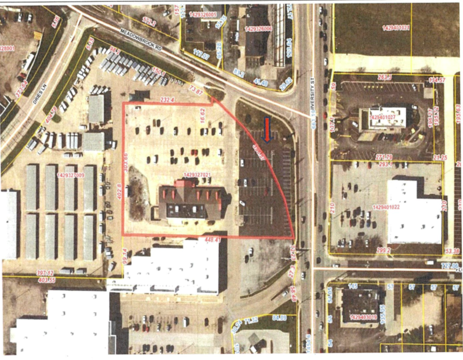 IDOT parcel 409685V · Southwest Quarter of Section 29, Township 9 North, Range 8 East of the 4th PM